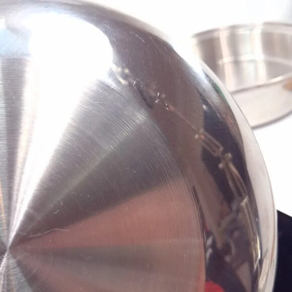 Kitchen Queen Frying Pan skillet with dome Lid 5‎ ply multi-core stainless steel